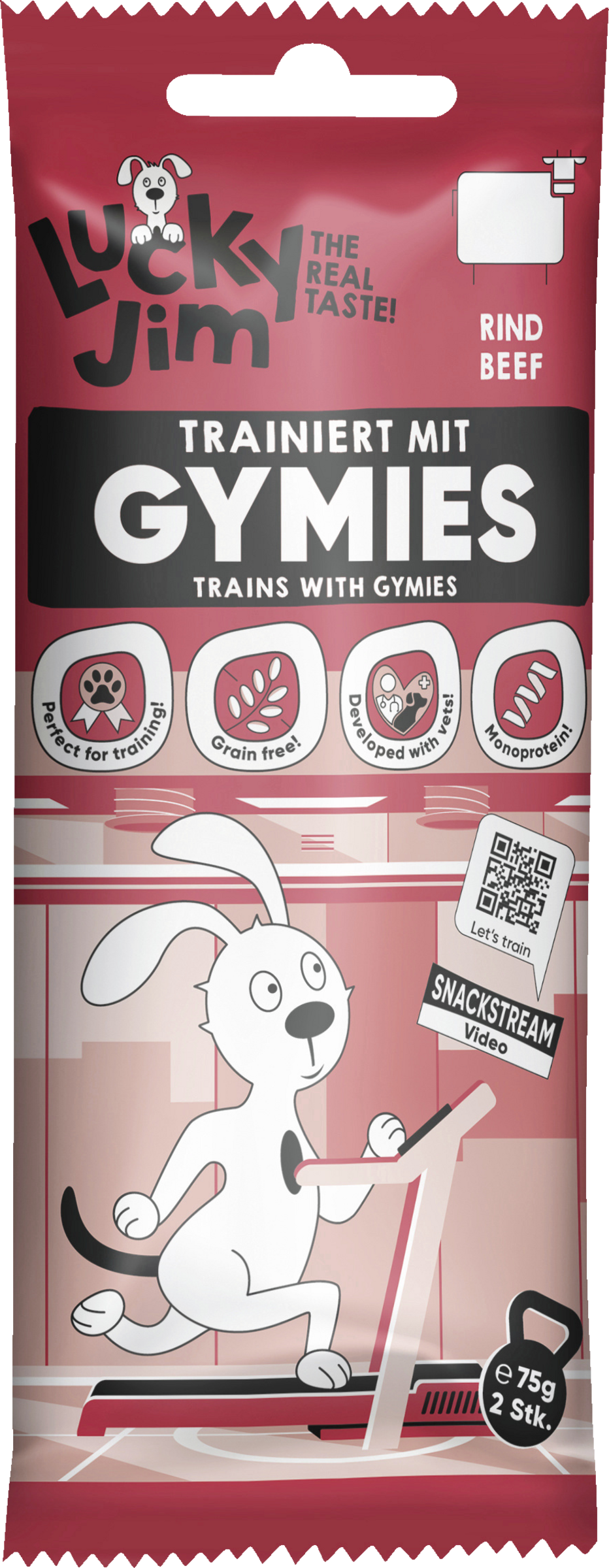Lucky Jim Gymies Beef 75g