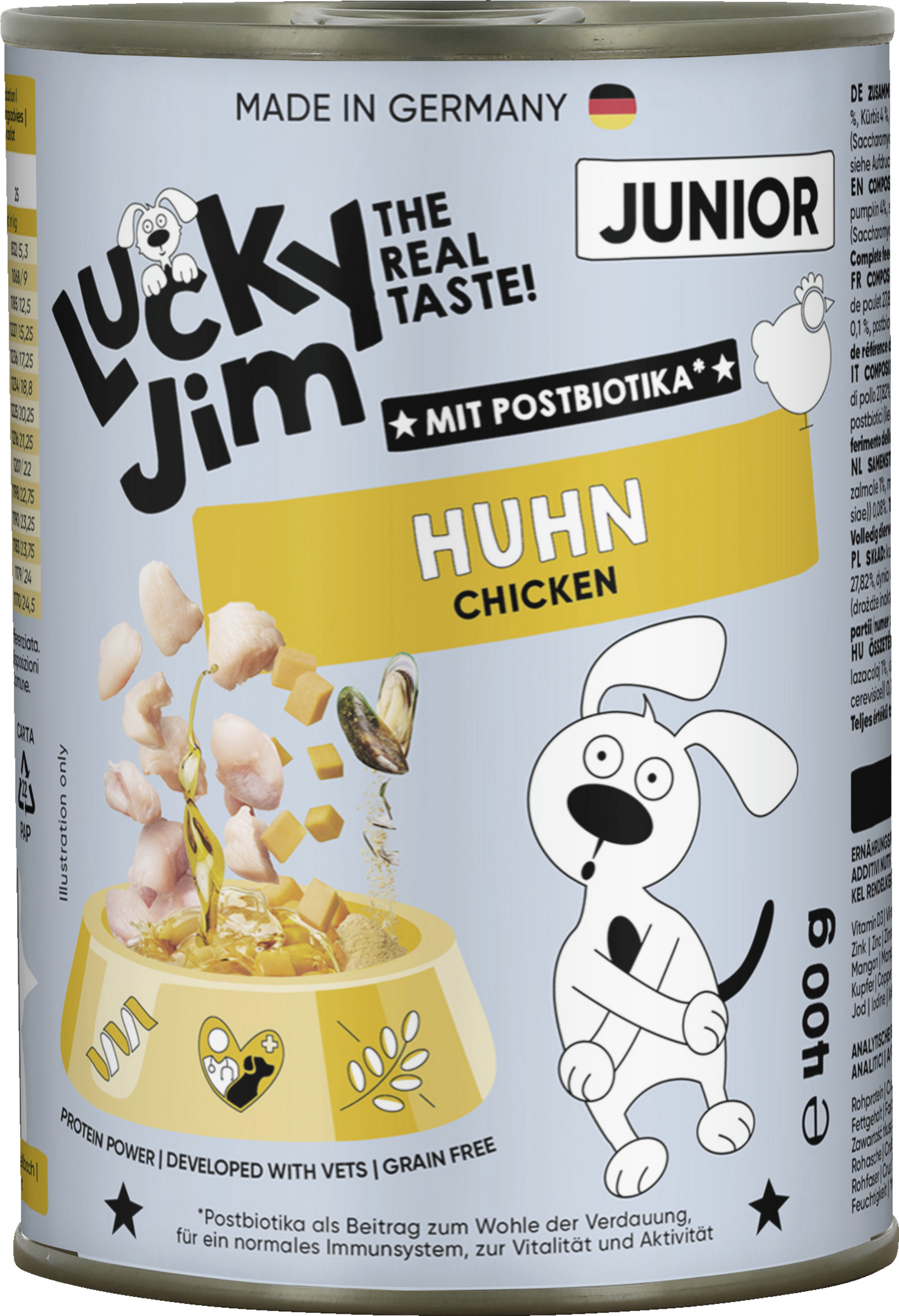 Lucky Jim Junior Chicken Wet Dog Food 400g