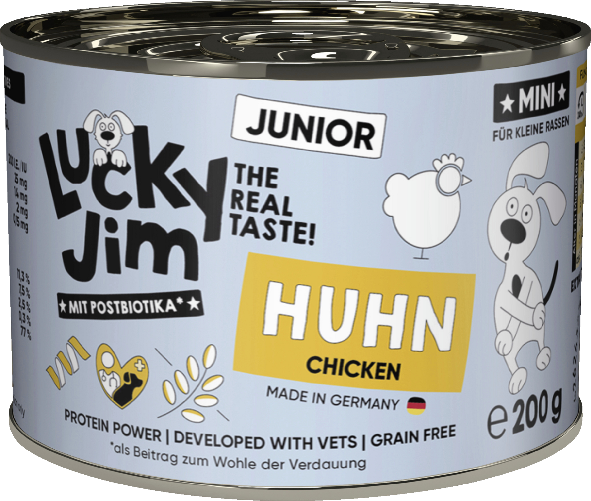 Lucky Jim Junior Mini Chicken Wet Dog Food 200g