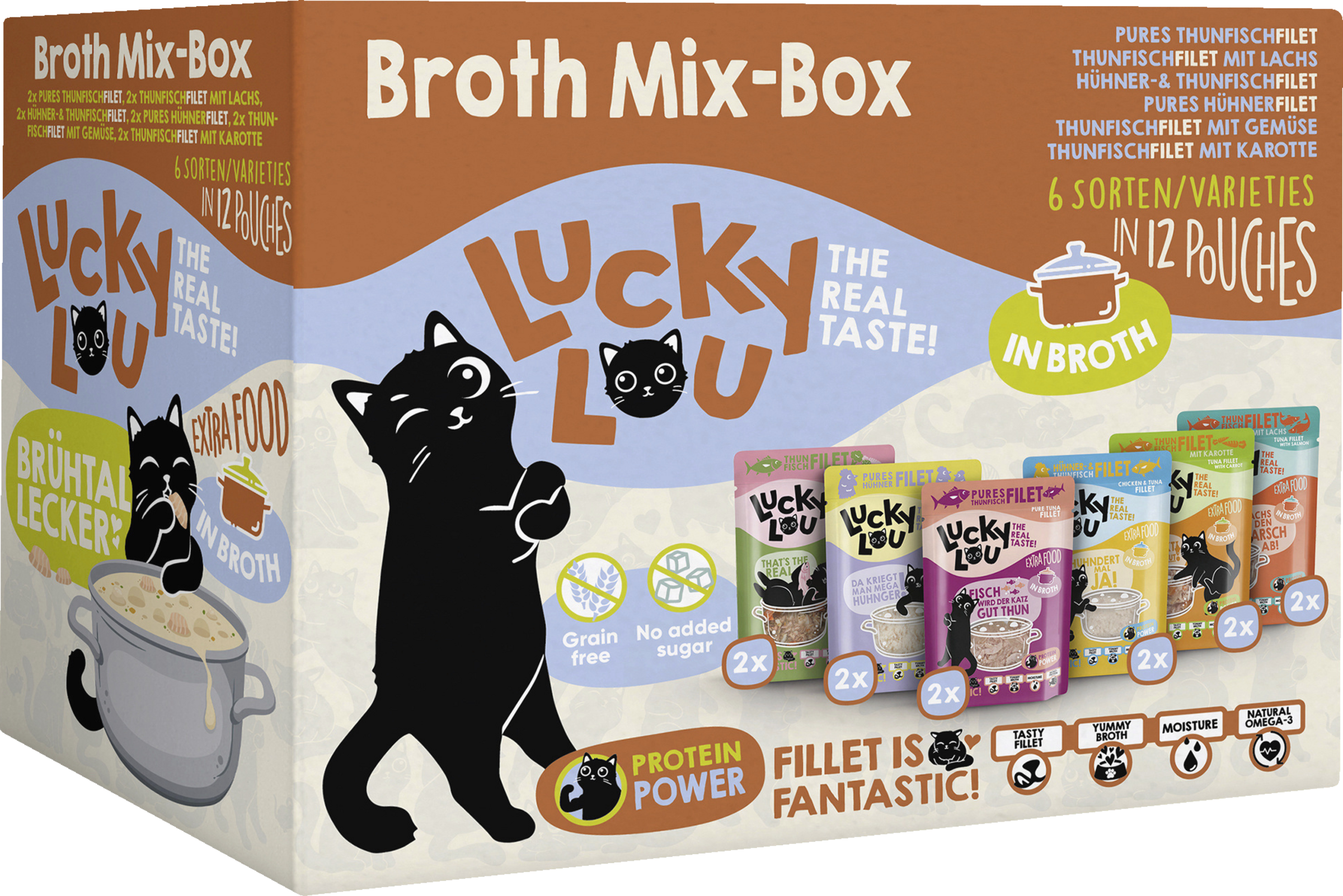 Lucky Lou Extra Food Broth Mix Box