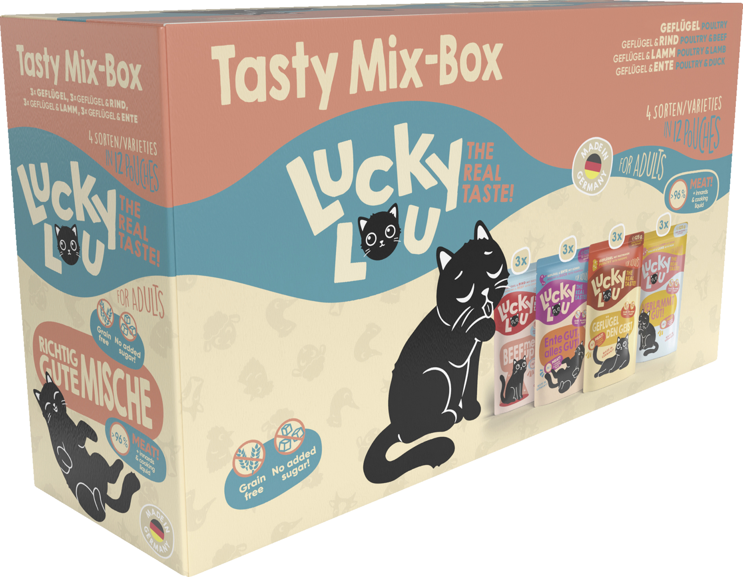 Lucky Lou Lifestage Adult Tasty-Mix Multipack wet food