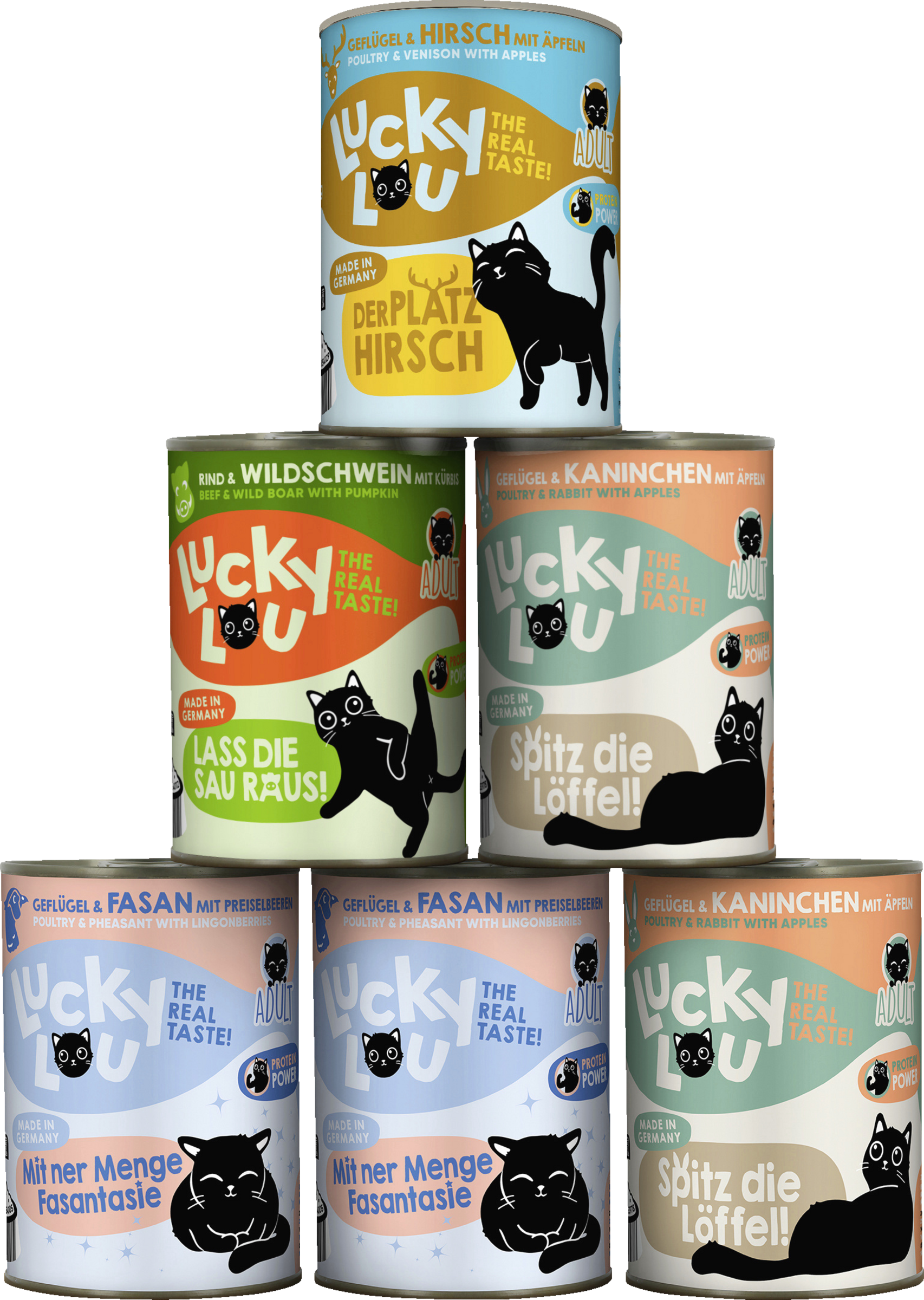 Lucky Lou wet food Lifestage Adult Wild Mix 2.4 kg