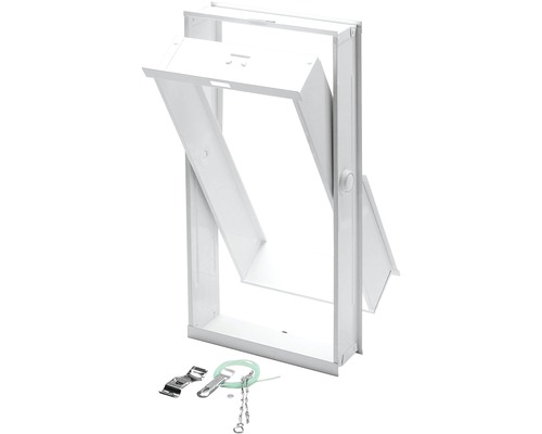 RuG Semin Ventilation sash sheet steel white RAL 9016 190 x 390 mm