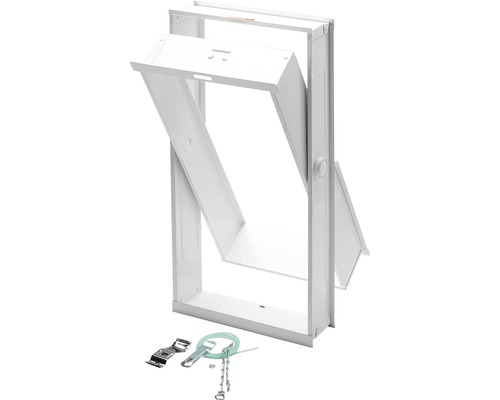 RuG Semin Ventilation sash sheet steel white RAL 9016 240 x 490 mm