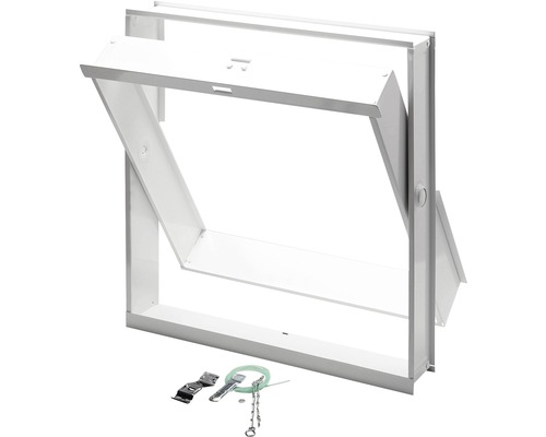 RuG Semin Ventilation sash sheet steel white RAL 9016 390 x 390 mm
