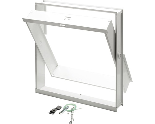 RuG Semin Ventilation sash sheet steel white RAL 9016 490 x 490 mm