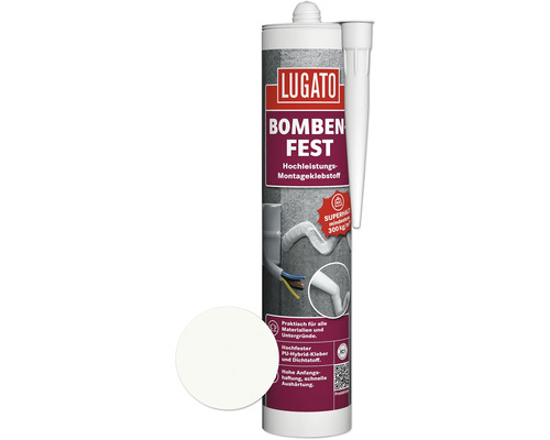 Lugato Bombproof assembly adhesive/sealant white 480 g