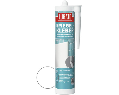Lugato silicone special adhesive for mirrors and mirror tiles transparent 310 g