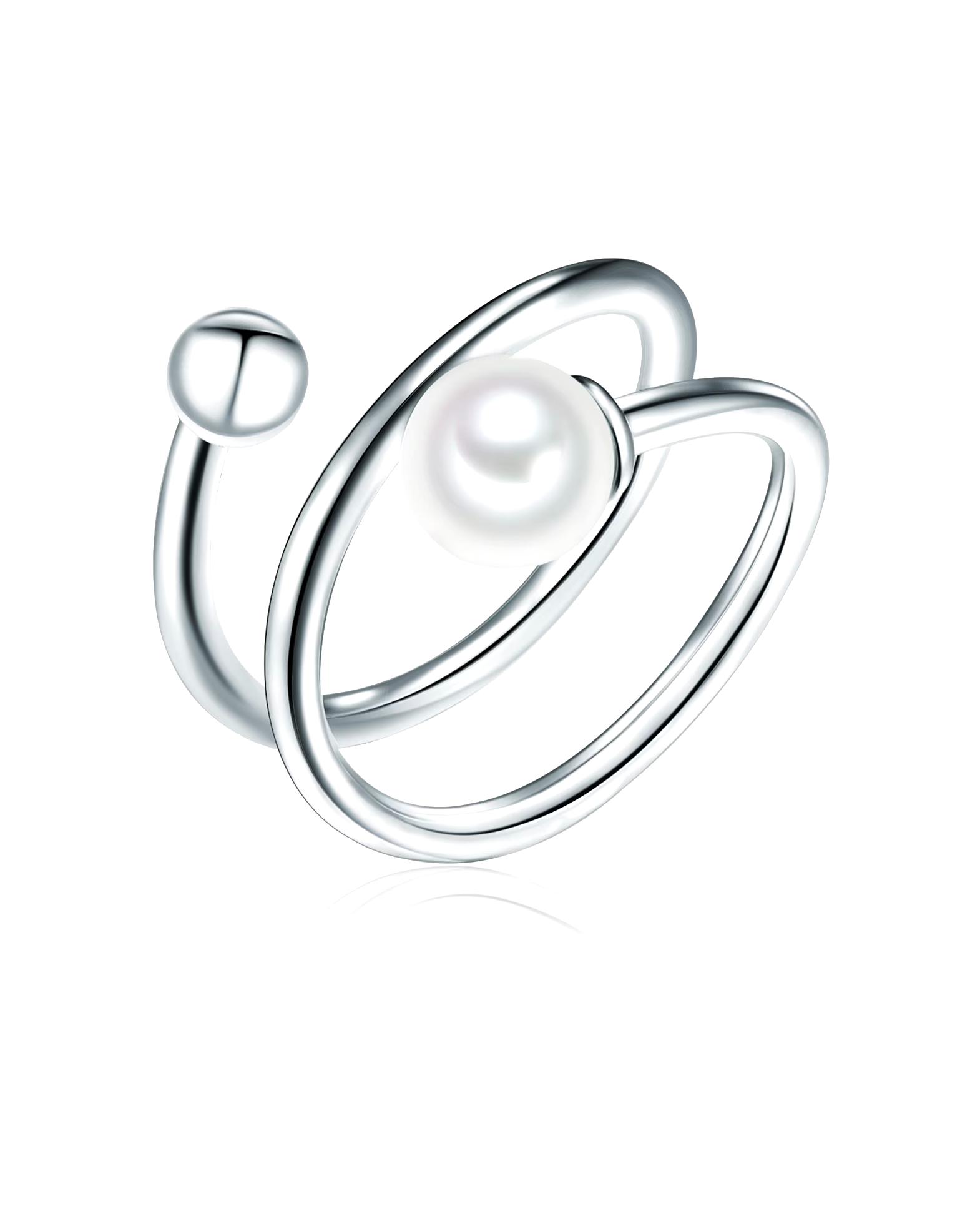 Lulu & Jane Ring Pearl Ring Sterling Silver Freshwater Cultured Pearl in Silver