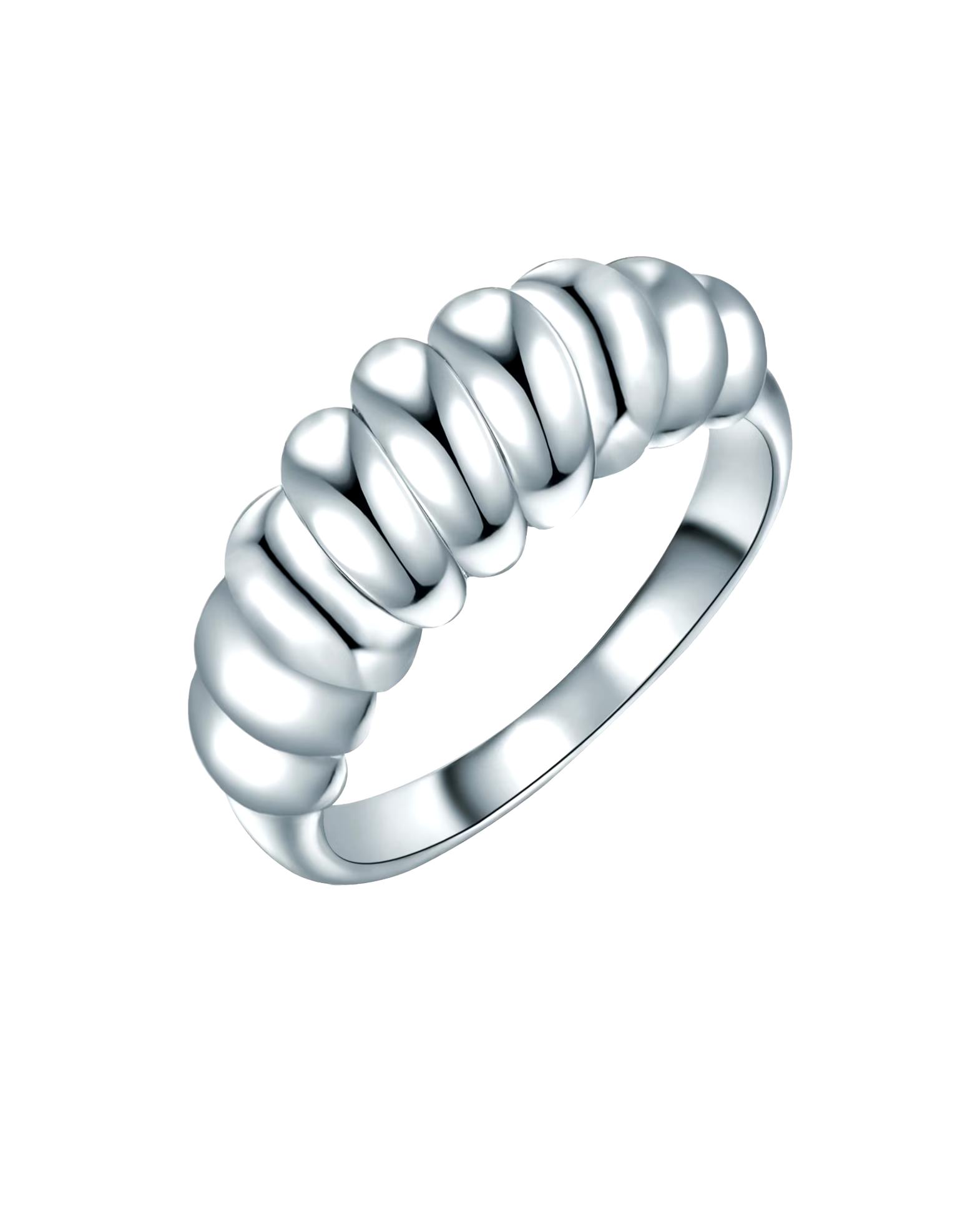 Lulu & Jane Ring Ring made of metal in silver