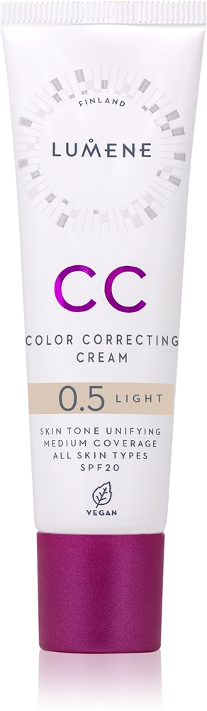 Lumene CC Color Correcting Cream CC Cream for a uniform complexion SPF 20 Farbton 0.5 Light 30 ml