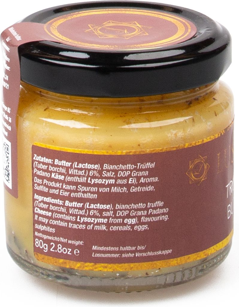 Lussiero truffle butter with genuine white Bianchetto truffle Tuber Borchii 80g