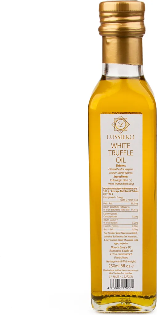 Lussiero White Truffle Oil Extra Virgin Olive Oil with White Truffle Note 250ml
