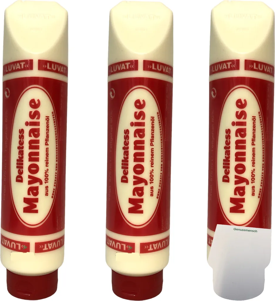 Luvat delicacy mayonnaise pack of 3 (3x875ml tube) + usy block