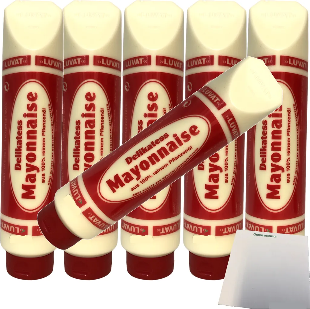 Luvat delicacy mayonnaise pack of 6 (6x875ml tube) + usy block