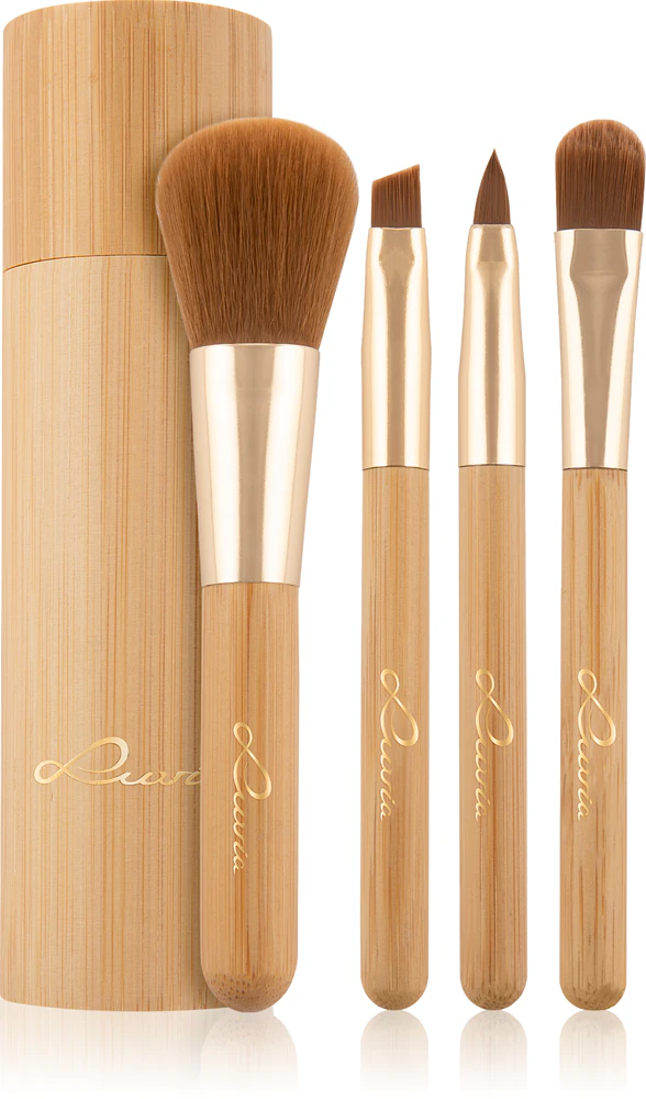 Luvia Cosmetics Bamboo Travel Brush Set (for travel)