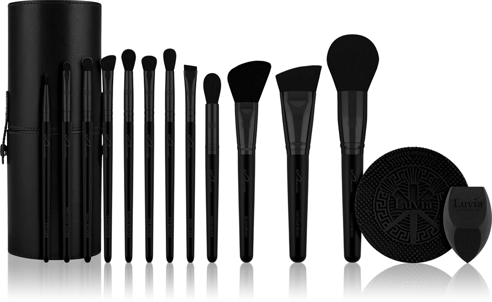 Luvia Cosmetics Prime Vegan Pro Black Edition Brush Set