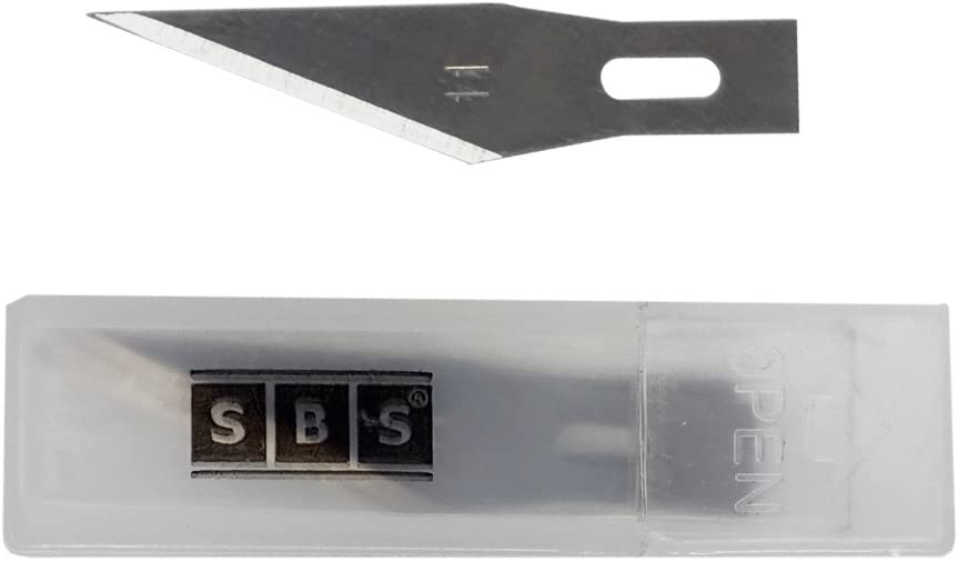 MO-Werkzeughandel SBS Pack of 20 Replacement Craft Knife Blades Knife Wood Carving Knife Scalpel