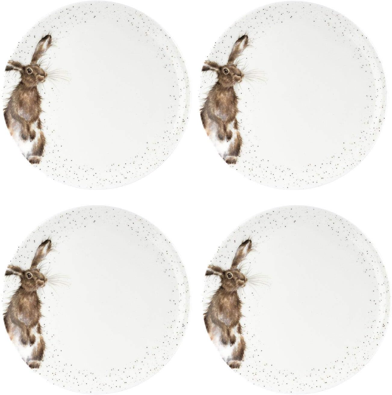 Portmeirion Home & Gifts WNOU4077-XB Set of 4 Ceramic Dinner Plates