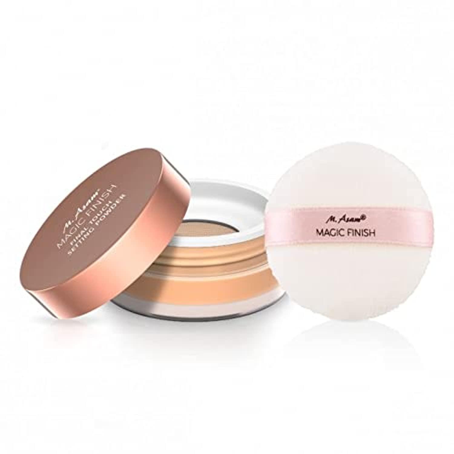 M. Asam Magic Finish Setting Powder Final Touch Bare Skin (15 g) - Perfecting Loose Powder for Perfect Make-Up, with Hyaluron, Weightless Texture
