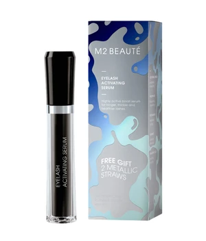 M2 BEAUTÉ Eyelash Activating Serum Free Gift - 2 Metallic Straws