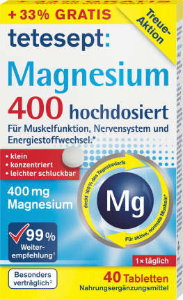 tetesept Magnesium 400 tablets 40 pcs, 25.8 g