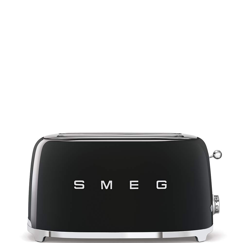 Smeg TSF02BLEU Toaster for Four Slices TSF02BLEU-black, Black