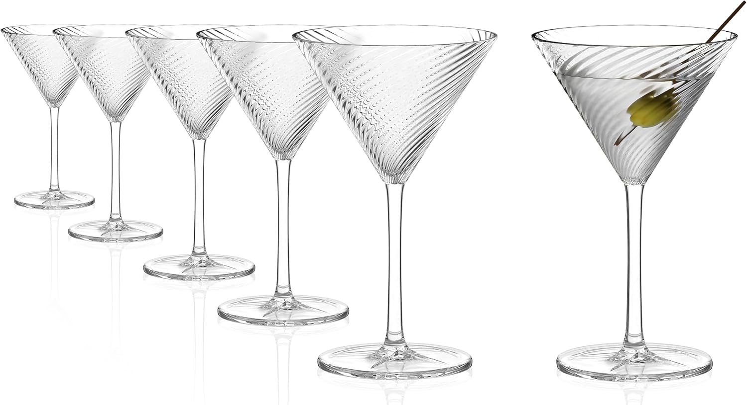 Stölzle Lausitz Store Stölzle Lausitz Berlin Balloon Glasses Set of 6 815 ml - Elegant Cocktail Glasses Made of Crystal Glass in Art Deco Style - Large Volume Long Drink Glasses Ideal for Gin Tonic, Spritz & Wine