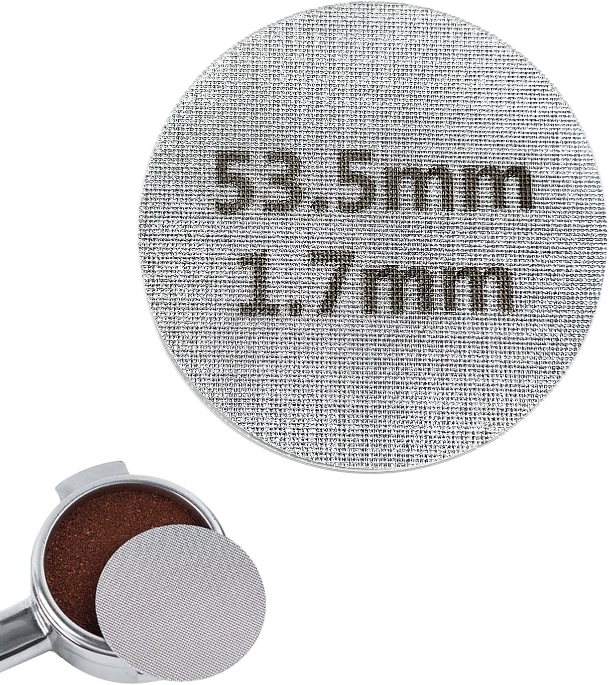 BANTI Coffee Puck Sieve 53.5 mm Puck Filter Screen Espresso Portafilter Filter Sieve Accessories 150 μm for Coffee Machine Handle
