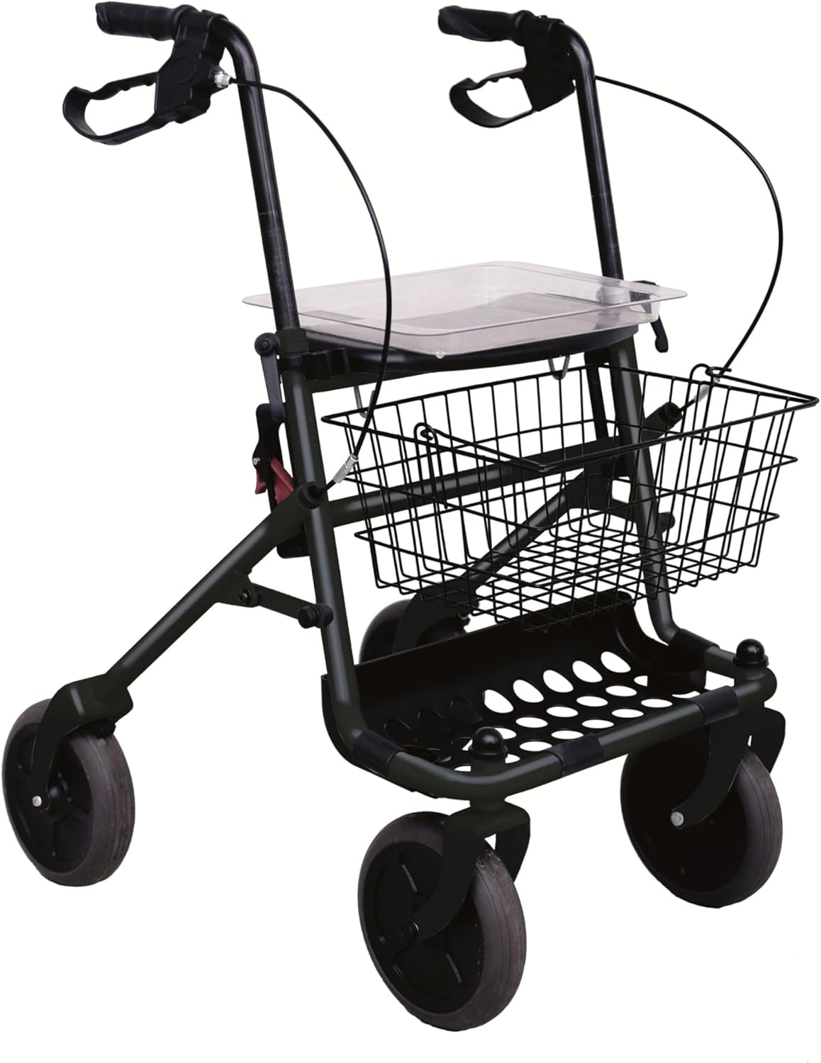 RFM ROLLATOR, Walker with Eurobreaks silver 1 pcs