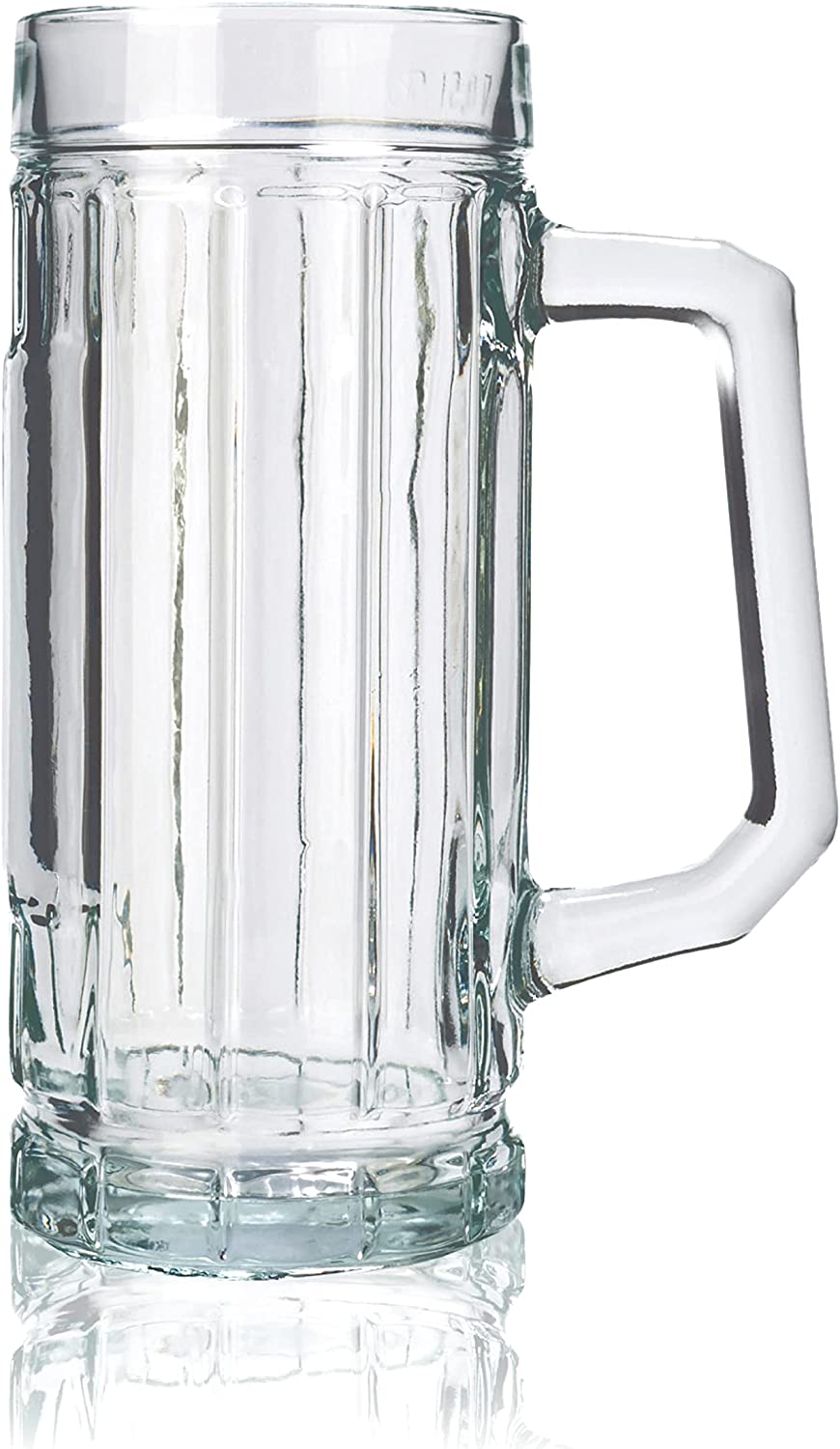 Stölzle Lausitz Stölzle Oberglas Gambrinus Beer Mugs / Set of 6 / 0.3 Litres / Sturdy Beer Jug / Beer Glasses 0.3 Litres Made of Soda Lime Glass / Beer Mugs 0.3 L Dishwasher Safe