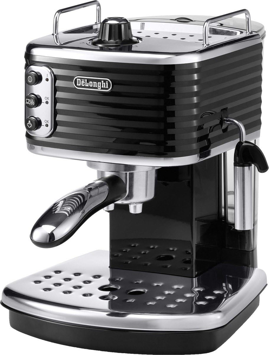 xiaofeng ECZ351BK Traditional Barista Pump Espresso Machine Coffee and Cappuccino Machine Black