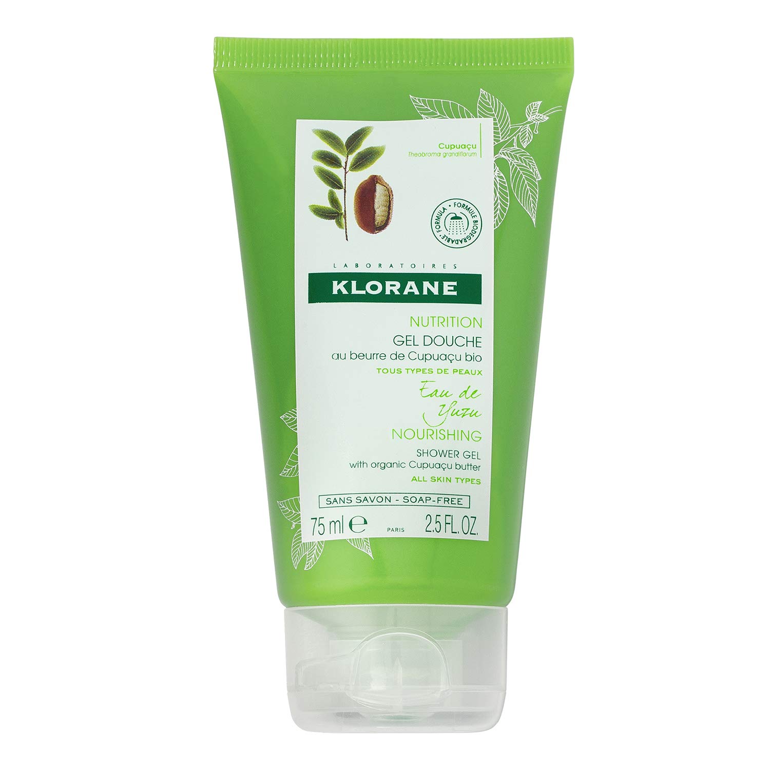 Klorane Nutrition Yuzu Water Shower Gel 75ml