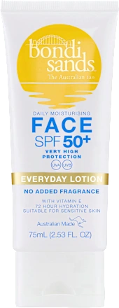 Bondi Sands Sunscreen Facial Everyday Lotion, SPF 50+, 75 ml