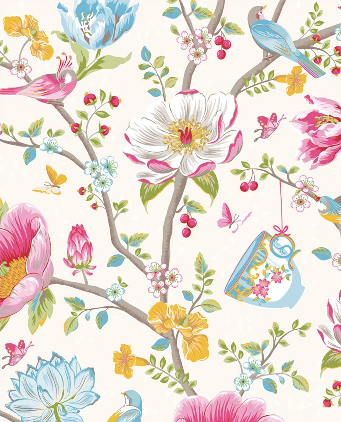 Eijffinger Pip Studio Wallpaper Chinese Garden 341000 White