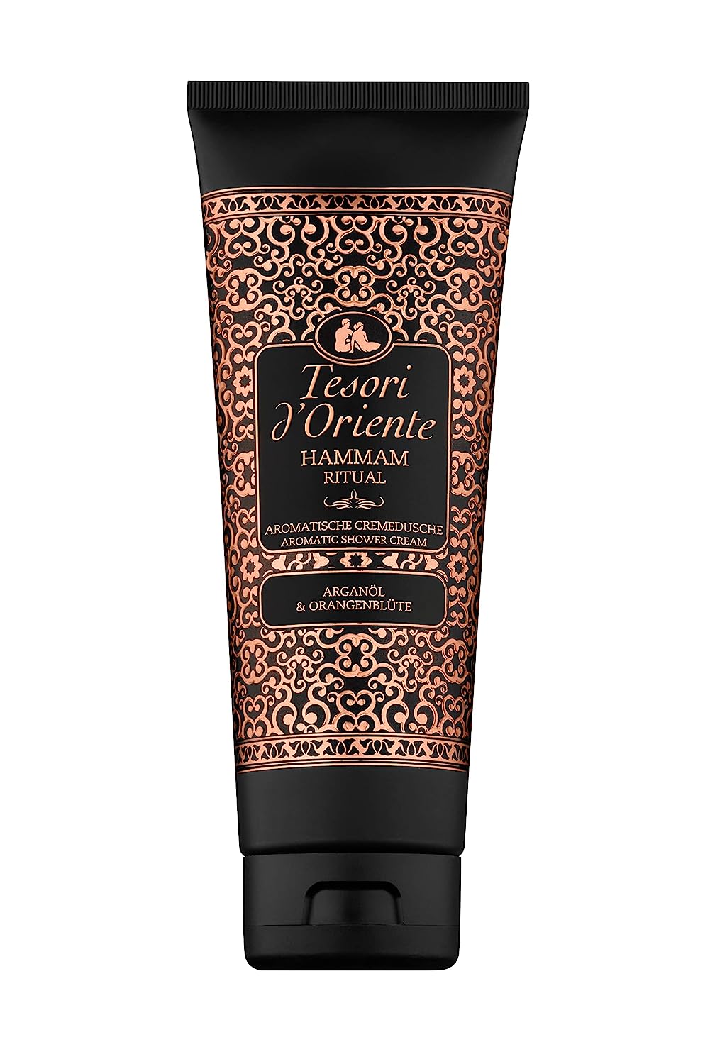 Tesori d'Oriente Tesori d\'Oriente Cream Shower \'Hammam\', 250 ml, Aromatic Cream Shower with Argan Oil and Orange Blossom, Shower Cream for Body Care, Wellness Rituals for Body and Senses