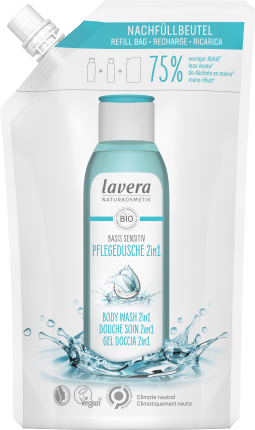 lavera Care Shower Refill Bag Base Sensitive 2in1, 500 ml
