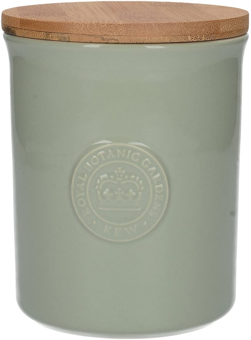 Creative Tops Ceramic Green Kew Gardens Richmond Embossed Logo Storage Tin 23 x 23 x 15 cm