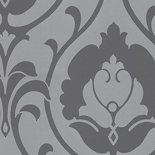 galerie-24 Tu27103 – Shades Damask Gray Silver Gallery Wallpaper