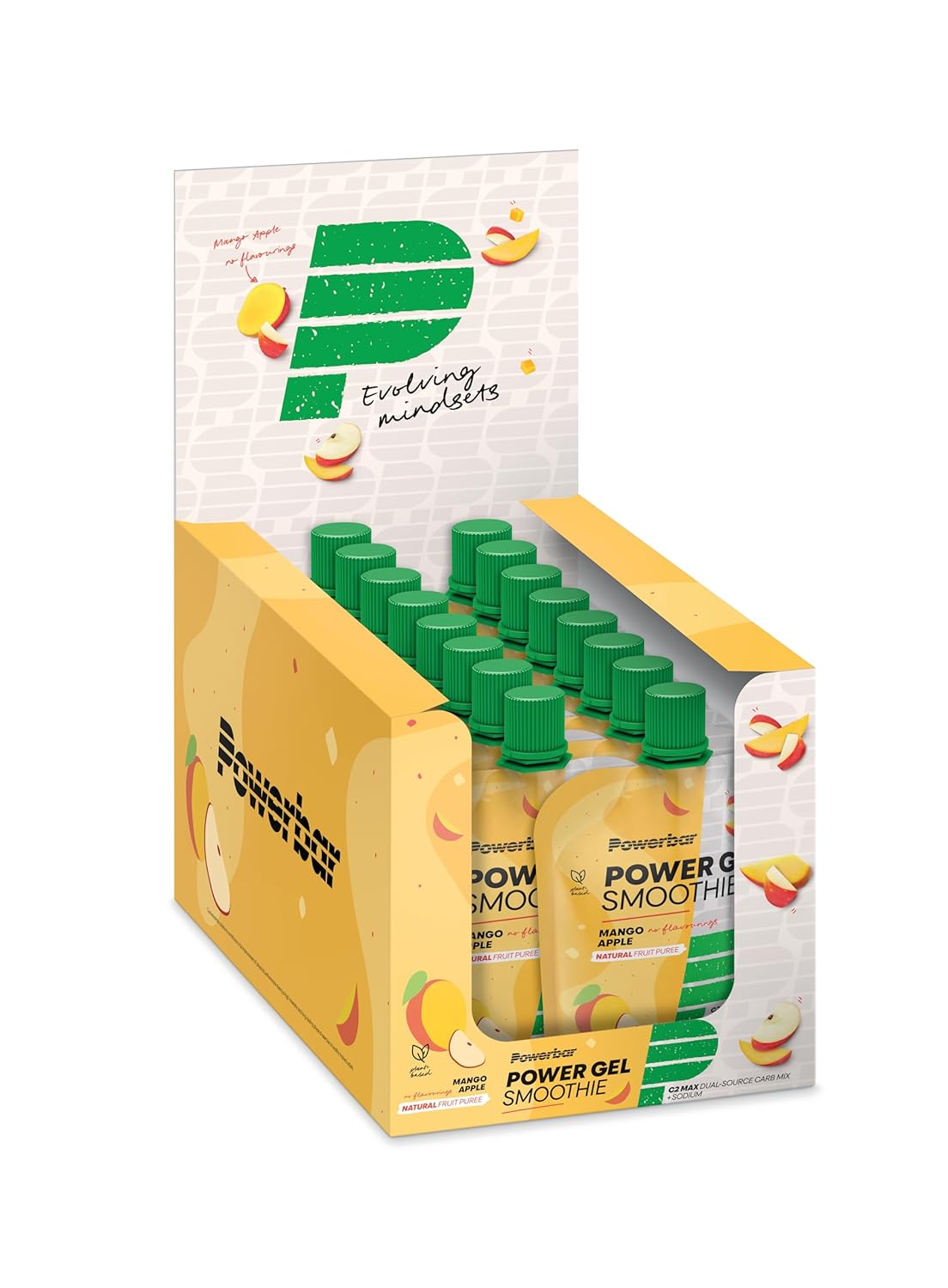 PowerBar Performance Smoothie from Fruit Puree with Carbohydrates, Maltodextrin & Sodium Energy Gels Without Preservatives Vegan 1440 g