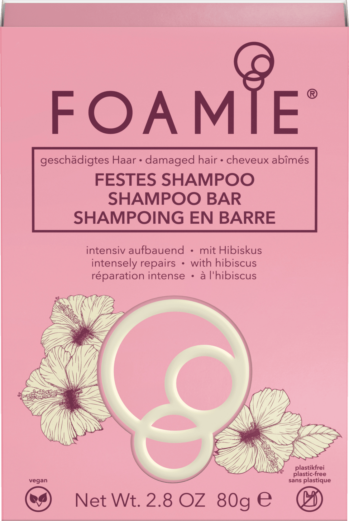 FOAMIE Solid Shampoo Damaged Hair, 80 G