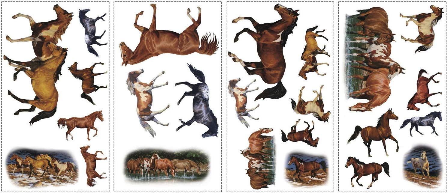 RoomMates Wall Stickers Wild Horses (Japan Import)