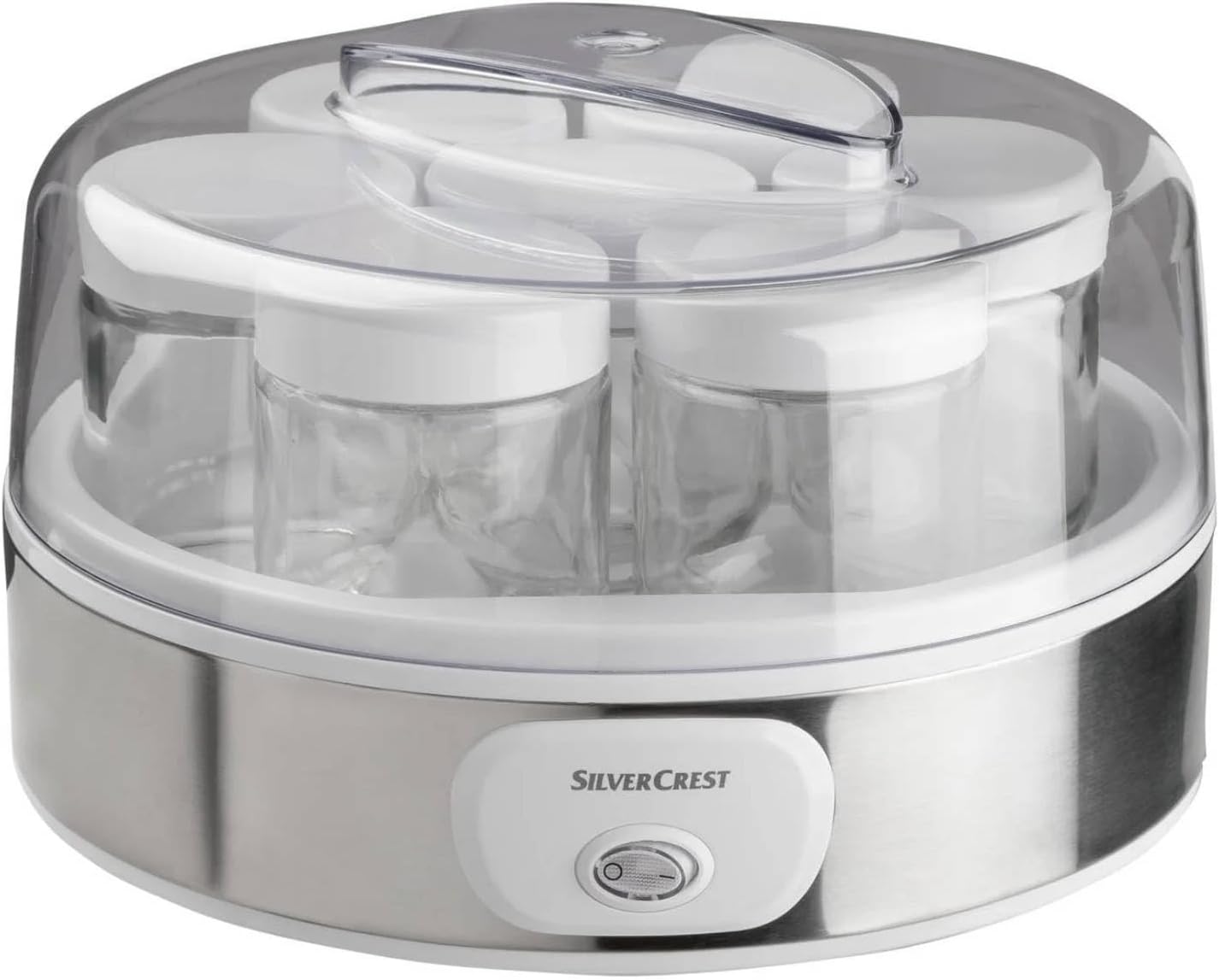 Generic Silvercrest SJB 18 A1 Yoghurt Maker with 7 Portion Glasses Yoghurt Machine