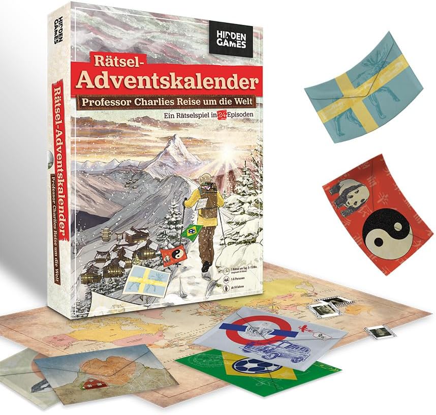 Hidden Games Advent Calendar - Professor Charlie's Journey around the World