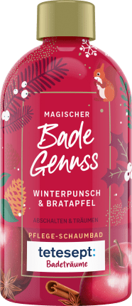 tetesept bubble bath bath dreams magical bathing pleasure, winter punch & baked apple, 420 ml