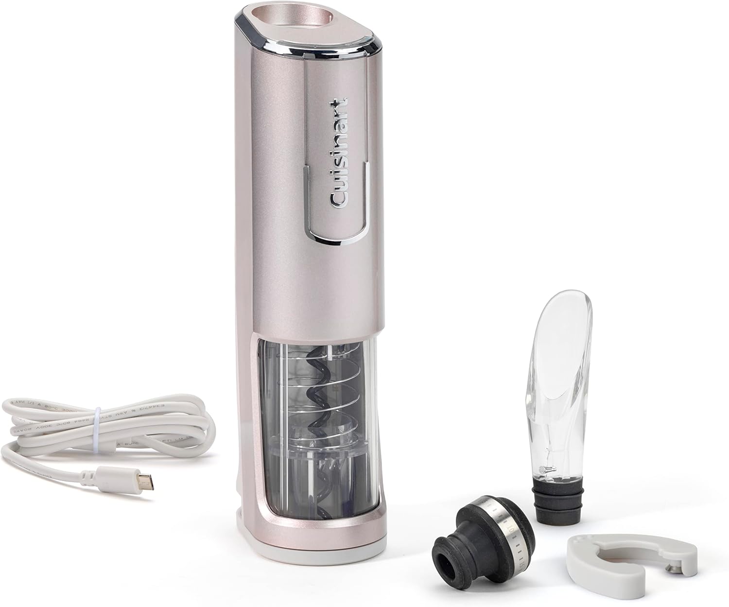 Cuisinart Cordless Wine Opener with Vacuum Sealer | Corkscrew Bottle Opener | 8 Hours Charging Time | Up to 50 Bottles | Integrated Foil Cutter | Gift for Wine Lovers