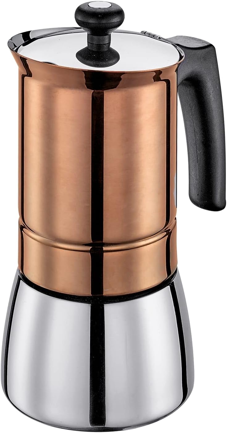 Tosca Espresso Maker 6 Cups Coffee Maker Mocha Pot Induction Copper cilio