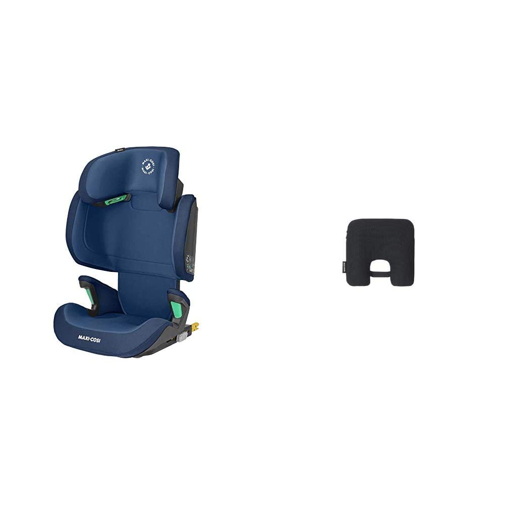 Maxi-Cosi Morion i-Size Child Seat with ISOFIX, Group 2/3 Car Seat (Approx. 100-150 cm / 15-36 kg), Can be Used from 3.5 Years to 12 Years, Basic Red + Maxi-Cosi e-Safety