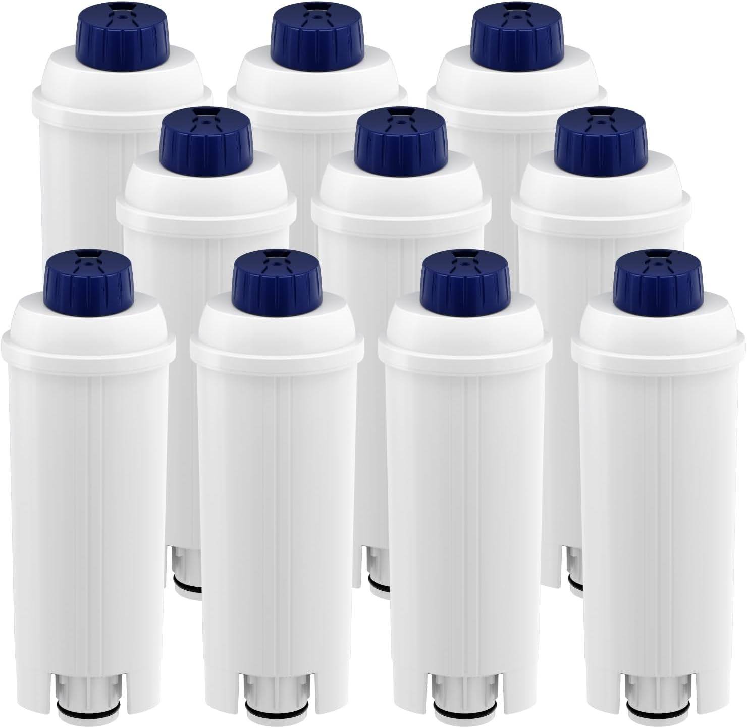 Water Filter Compatible with Delonghi Coffee Machines and Espresso Machines, Filter for Delonghi DLSC002 Water Filter Compatible with De\'Longhi ECAM, ETAM, EC, BC Series (Pack of 10)
