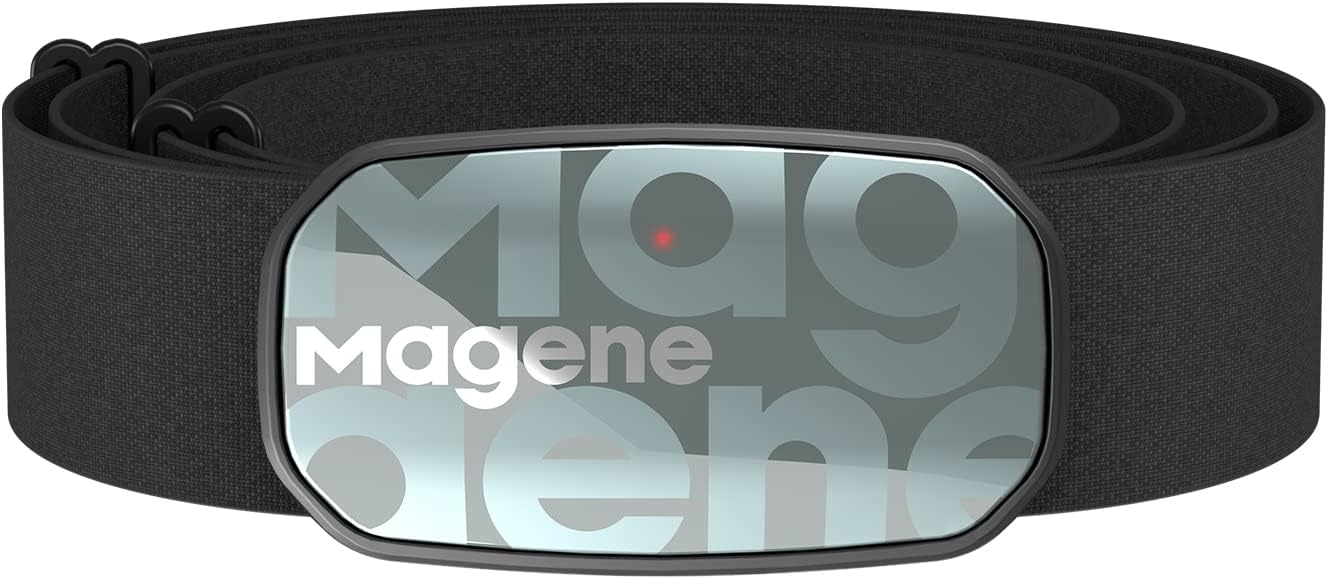 Magene Store Magene H603 Heart Rate Monitor Chest Strap HRM Fitness Tracker IP67 Waterproof Support Bluetooth 4.2 and ANT+, Compatible Wahoo, Zwift, Strava, Elite HRV